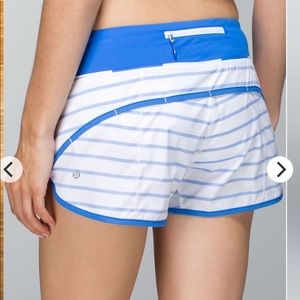 Lululemon deauville stripe speed shorts